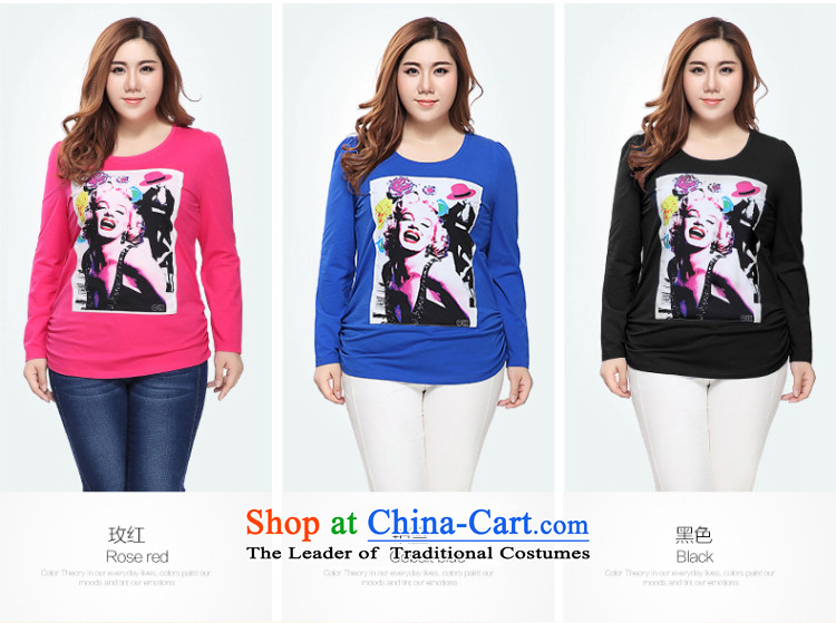 The former Yugoslavia Li Sau 2015 autumn large new mount female cotton round-neck collar digital printing comfortable video thin long-sleeved T-shirt 0792 2XL Photo Black, prices, brand platters! The elections are supplied in the national character of distribution, so action, buy now enjoy more preferential! As soon as possible.
