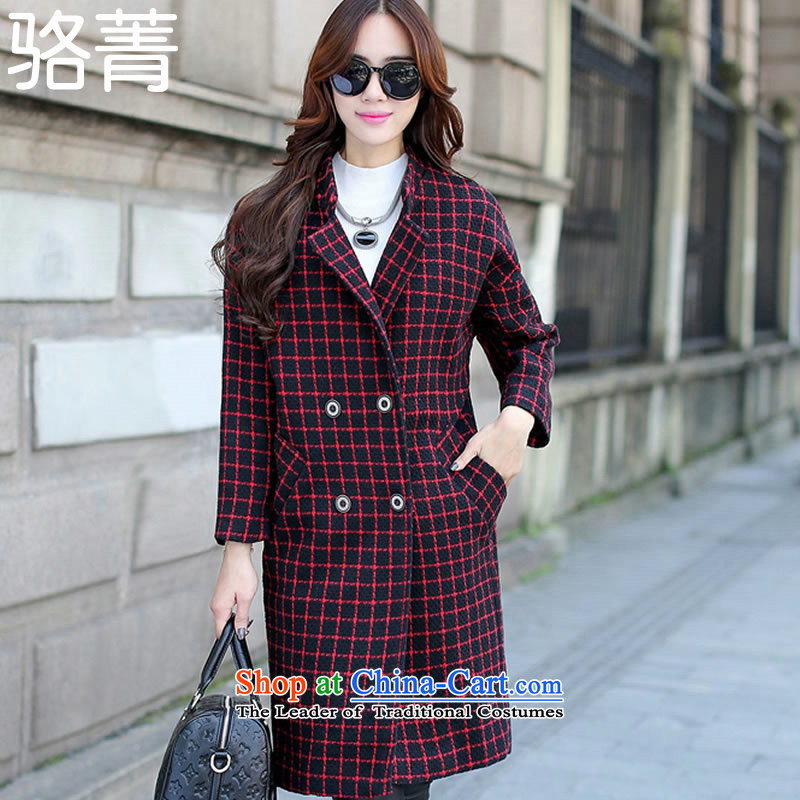 Lockhart Road Jingautumn and winter 2015 new Korean suit suit coats of Sau San Mao? female pockets can cloak-T-shirt wild careers blouses 9859 picture colorXL