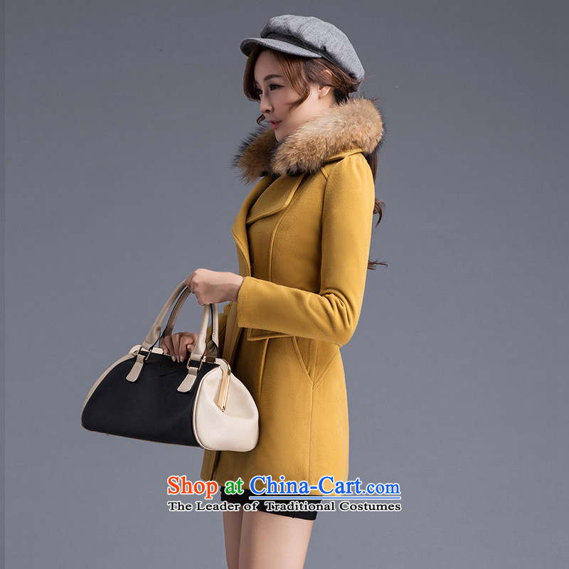 Love Is gross coats Girl Gigi Lai? jacket of autumn and winter 2015 new lady a windbreaker. Long Korean Lapel Sau San video thin elegant red jacket , gross? love for the postures (AIQIAOZI) , , , shopping on the Internet