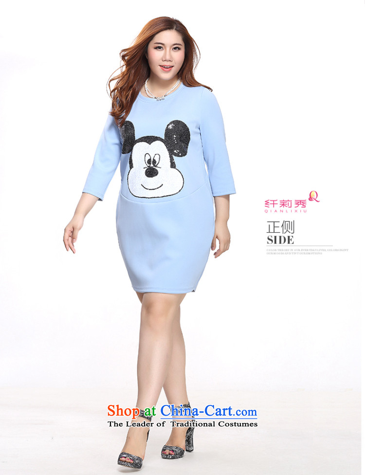 The former Yugoslavia Li Sau 2015 autumn large new mount female round-neck collar Mickey pattern Loose Cuff cocoon-fifth dresses Quan Zheng Chao Gang Ao Tai Zi 0058 Black XL Photo, prices, brand platters! The elections are supplied in the national character of distribution, so action, buy now enjoy more preferential! As soon as possible.