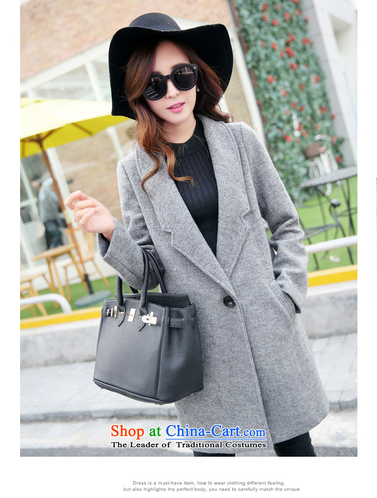 As clothing and auspicious 2015 autumn and winter new Korean fashion wool coat?? jacket women 8178 gross gray. M picture, prices, brand platters! The elections are supplied in the national character of distribution, so action, buy now enjoy more preferential! As soon as possible.