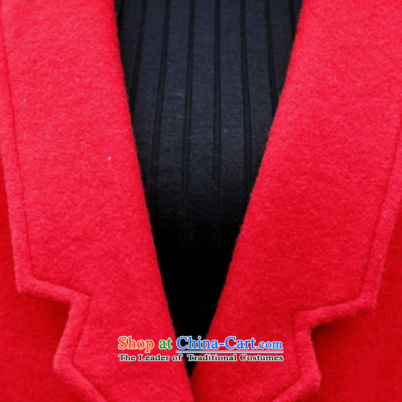 As clothing and auspicious 2015 autumn and winter new Korean fashion wool coat?? jacket women 8178 gross gray. M auspicious as clothing (JIXIANGRUYI) , , , shopping on the Internet