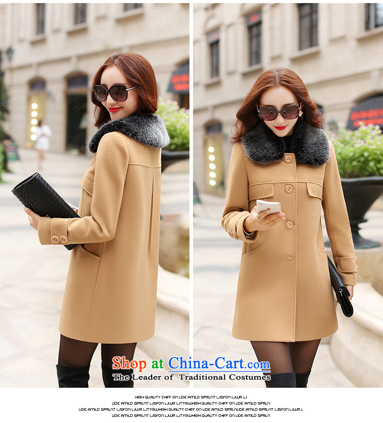 Selina Chow Honey Honey  2015 winter clothing new Korean version of Sau San? In gross jacket long thick nagymaros for a wool coat female khaki, L photo, prices, brand platters! The elections are supplied in the national character of distribution, so action, buy now enjoy more preferential! As soon as possible.