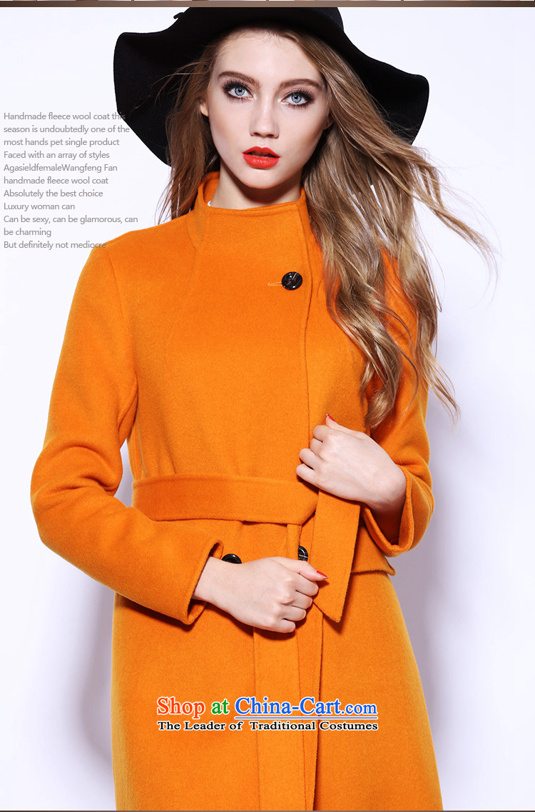 Su Ge Cayman 2015 autumn and winter new plain manual two-sided cashmere cloak? female gross in long wool coat female 80280? orange XL Photo, prices, brand platters! The elections are supplied in the national character of distribution, so action, buy now enjoy more preferential! As soon as possible.