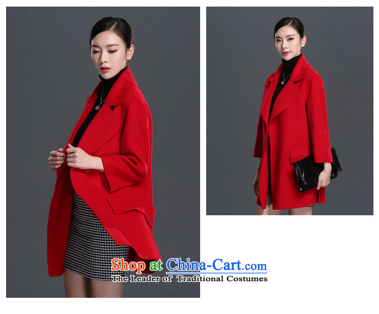 Mrs and woolen coat female double-side 2015 winter new non-cashmere overcoat jacket coat of Sau San gross 1508397?  M pictures, price red, brand platters! The elections are supplied in the national character of distribution, so action, buy now enjoy more preferential! As soon as possible.