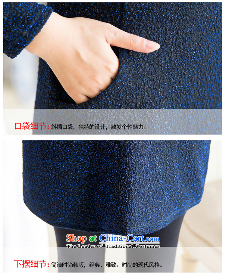 The Doi larger women's dresses thick mm autumn 2015, replacing the new gauze stitching to intensify tension thick sister dresses, forming the large dark blue skirt 2XL( recommendations 140-155 catty) Picture, prices, brand platters! The elections are supplied in the national character of distribution, so action, buy now enjoy more preferential! As soon as possible.