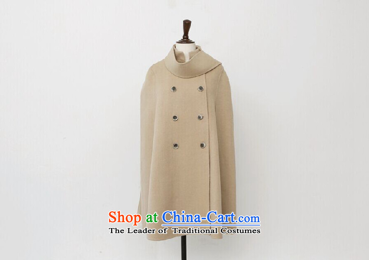 Dan Jie Shi 2015 autumn and winter new Korean loose video thin cloak shawl coats female larger gross light jacket? khaki 645 S picture, prices, brand platters! The elections are supplied in the national character of distribution, so action, buy now enjoy more preferential! As soon as possible.