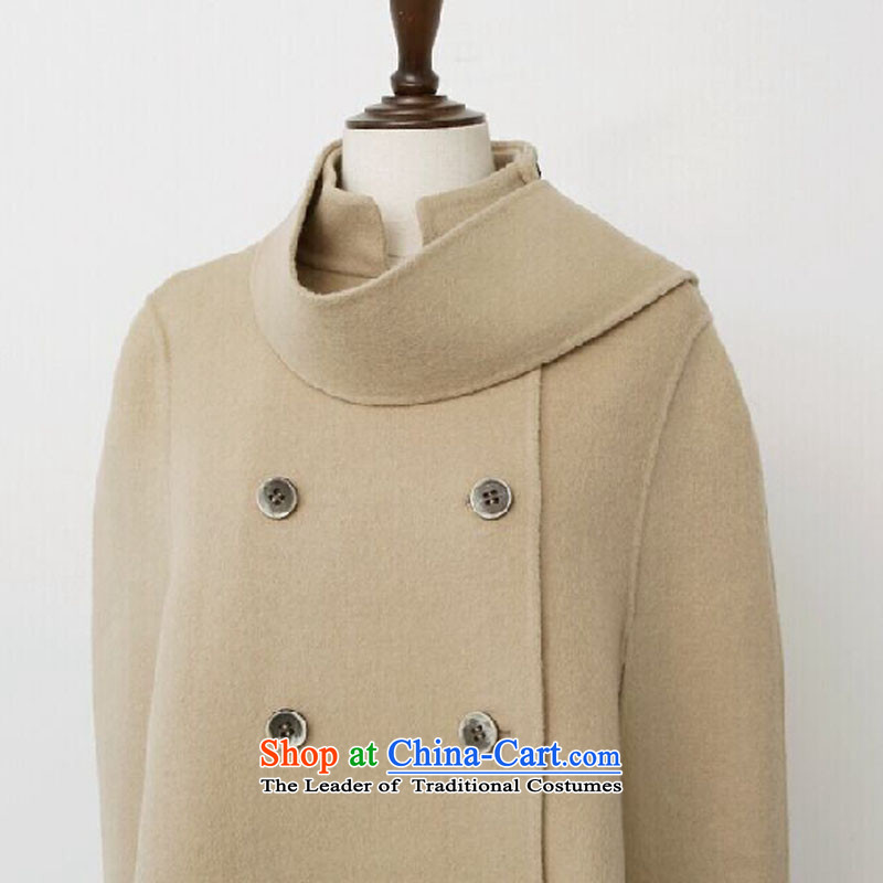 Dan Jie Shi 2015 autumn and winter new Korean loose video thin cloak shawl coats female larger gross light jacket? khaki 645 S, Dan Jie Shi (DAN JIE SHI) , , , shopping on the Internet