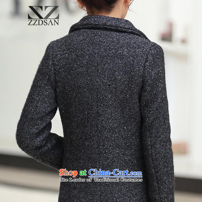 Up to the autumn of 2015, the Netherlands New jacket girl in long Korean double-winter coats of Sau San Mao so black and gray , L, up to the Netherlands , , , shopping on the Internet