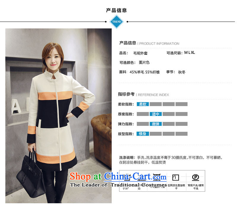 Stylish new devil of the 2015 Fall/Winter Collections Korean jacket in gross? long coats video thin stylish Sau San blouses 1-8803 picture color M brand, prices, picture platters! The elections are supplied in the national character of distribution, so action, buy now enjoy more preferential! As soon as possible.