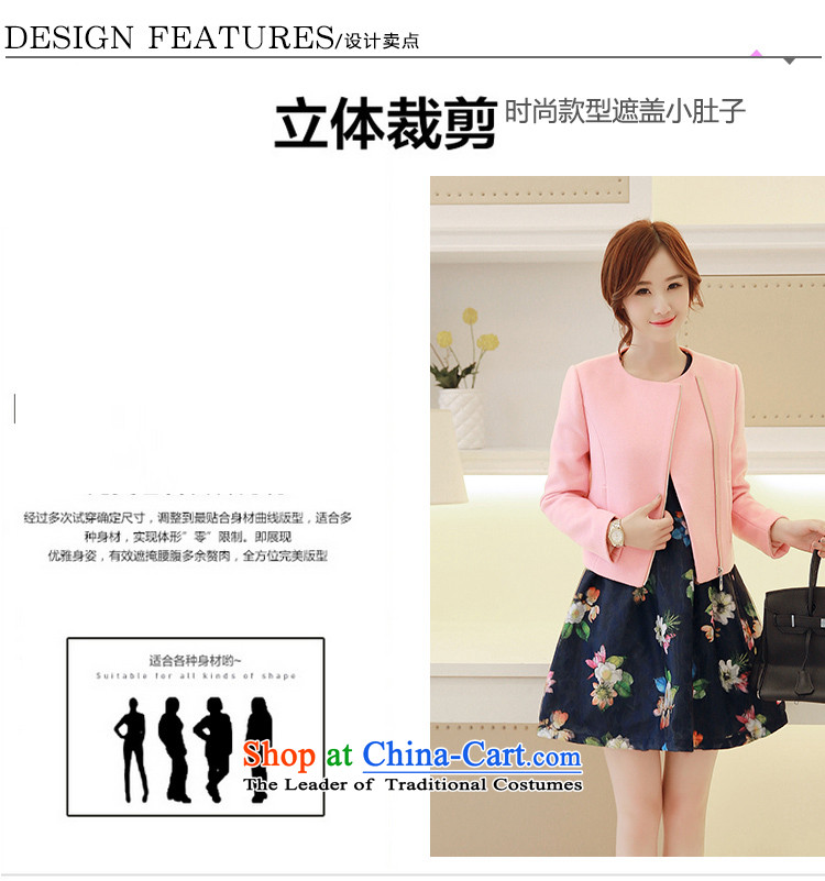 Stylish devil of the 2015 autumn and winter coats a new minimalist short, Zip Sau San wild Stylish coat female 1-8812 gross? pink M picture, prices, brand platters! The elections are supplied in the national character of distribution, so action, buy now enjoy more preferential! As soon as possible.