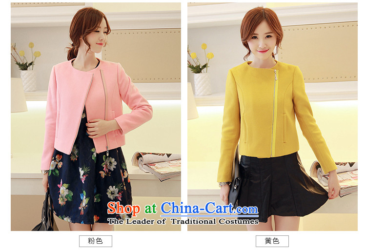 Stylish devil of the 2015 autumn and winter coats a new minimalist short, Zip Sau San wild Stylish coat female 1-8812 gross? pink M picture, prices, brand platters! The elections are supplied in the national character of distribution, so action, buy now enjoy more preferential! As soon as possible.