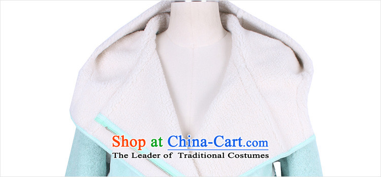 Korea has the Korean version of the Dag Hammarskjöld yi 2015 winter clothing new products with stylish youth Sau San video stitching in thin long cap DL4546 jacket restaurants? gross mint blue S picture, prices, brand platters! The elections are supplied in the national character of distribution, so action, buy now enjoy more preferential! As soon as possible.