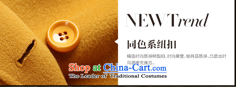 The fall of new, 1390#2015 in long wool coat women in this yellow L picture, prices, brand platters! The elections are supplied in the national character of distribution, so action, buy now enjoy more preferential! As soon as possible.