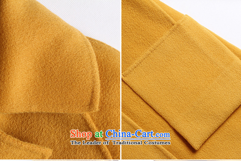 The fall of new, 1390#2015 in long wool coat women in this yellow L picture, prices, brand platters! The elections are supplied in the national character of distribution, so action, buy now enjoy more preferential! As soon as possible.