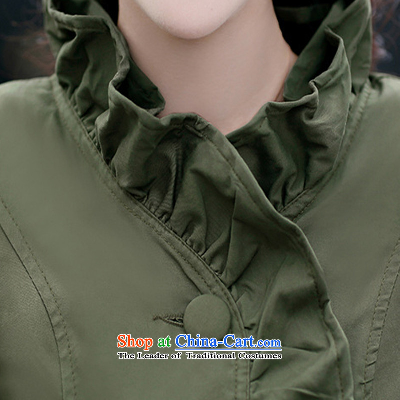 Load New 1391#2015 autumn Mock-neck Sau San video thin casual jacket Army Green , L, Zhou Yi Yan Shopping on the Internet has been pressed.