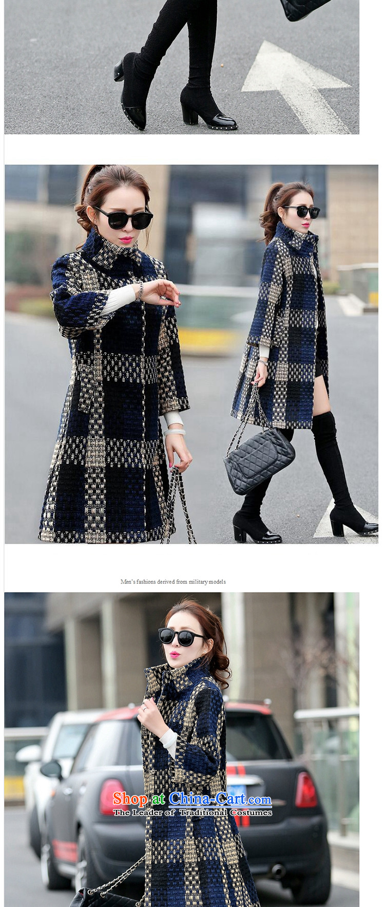 Yi love wave 2015 new gross autumn and winter coats? In Korean long hair? 