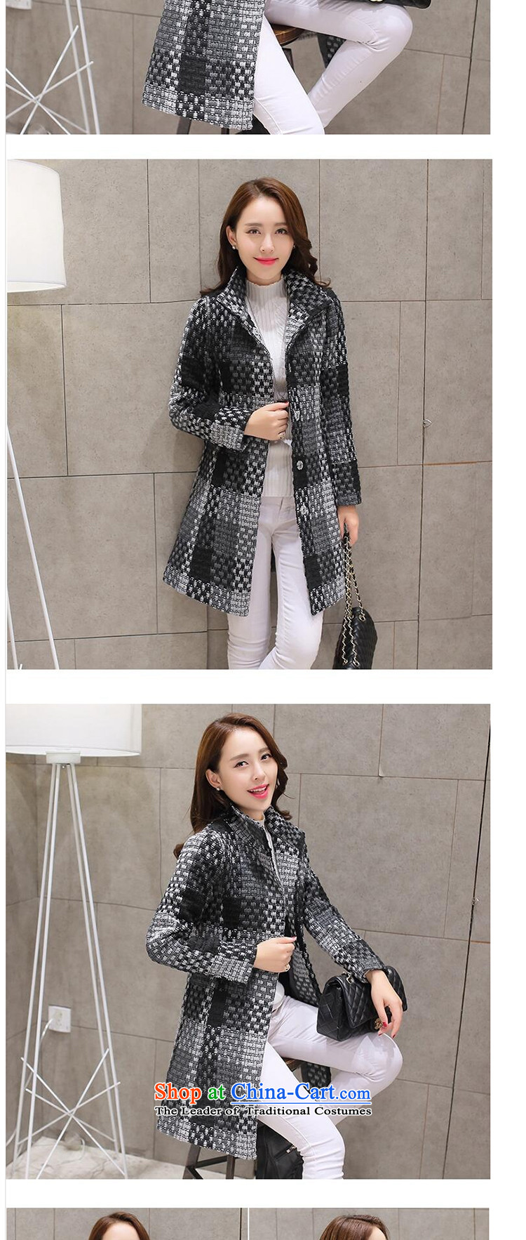 Yi love wave 2015 new gross autumn and winter coats? In Korean long hair? 