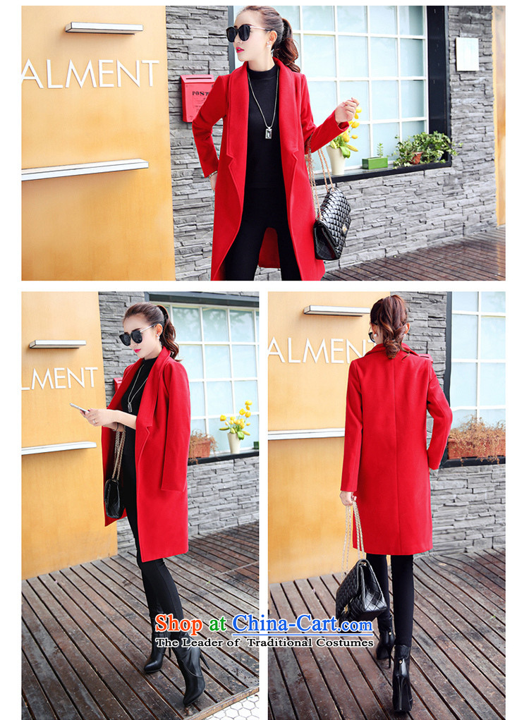 Ms Audrey EU Bai Ya 2015 gross female autumn and winter coats? the new Korean female decorated gross? graphics are overcoats in thin long)? sub 2,715 Light Gray L picture, prices, brand platters! The elections are supplied in the national character of distribution, so action, buy now enjoy more preferential! As soon as possible.