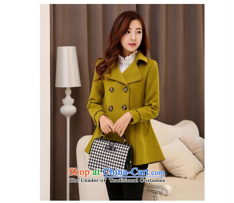 Yi love wave 2015 autumn and winter new Korean female jacket? gross in Sau San long coats of $ 0127? female orange M picture, prices, brand platters! The elections are supplied in the national character of distribution, so action, buy now enjoy more preferential! As soon as possible.