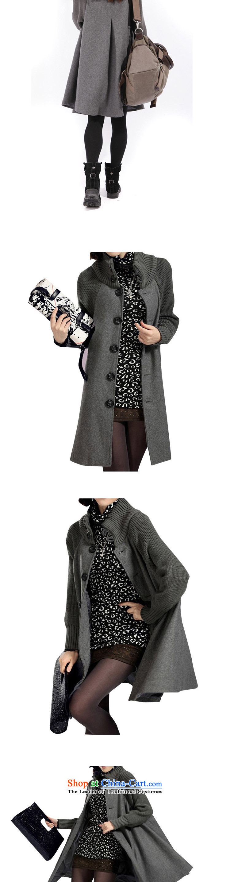 The OSCE is covered by the gross yarn jacket female Korean version of the spring and autumn 2015 long winter xl loose video thin long-sleeved cloak a wool coat Gray plus lint-free pictures, prices, XL brand platters! The elections are supplied in the national character of distribution, so action, buy now enjoy more preferential! As soon as possible.
