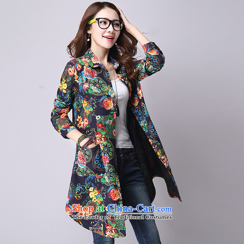 Juner China Philippines 2015 new Korean version of large numbers during the spring and autumn graphics in thin long cotton linen shirt suit long sleeved shirt color pictures of the girl 9241 M, Jonas China Philippines shopping on the Internet has been pressed.