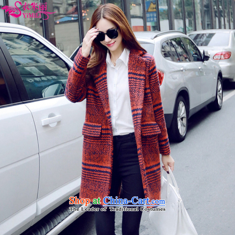 Yi Millies warm winter 2015 Korean long in Sau San single row detained thick latticed gross 648    M, red jacket? Yi Millies shopping on the Internet has been pressed.