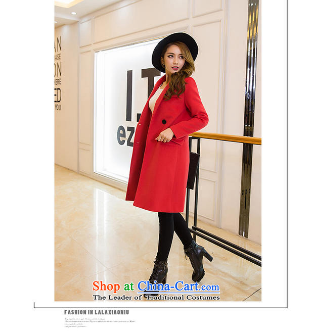 Send Valerie 2015 winter new woolen coat girl child Korean? 