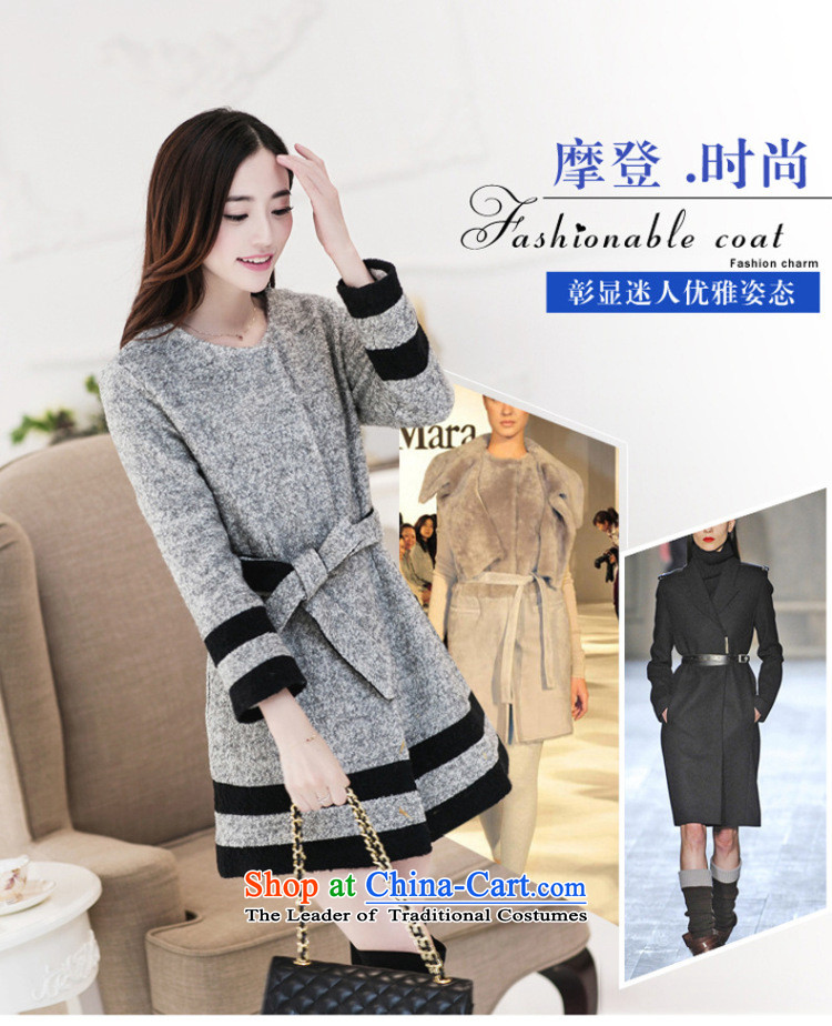 Lin Ching-pledged for autumn and winter new Korean female jacket coat gross? In the long graphics thin leisure Sau San wild lapel thick coat Female Light Gray L picture, prices, brand platters! The elections are supplied in the national character of distribution, so action, buy now enjoy more preferential! As soon as possible.