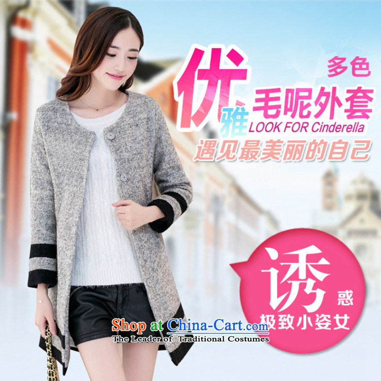 Lin Ching-pledged for autumn and winter new Korean female jacket coat gross? In the long graphics thin leisure Sau San wild lapel thick coat Female Light Gray L picture, prices, brand platters! The elections are supplied in the national character of distribution, so action, buy now enjoy more preferential! As soon as possible.