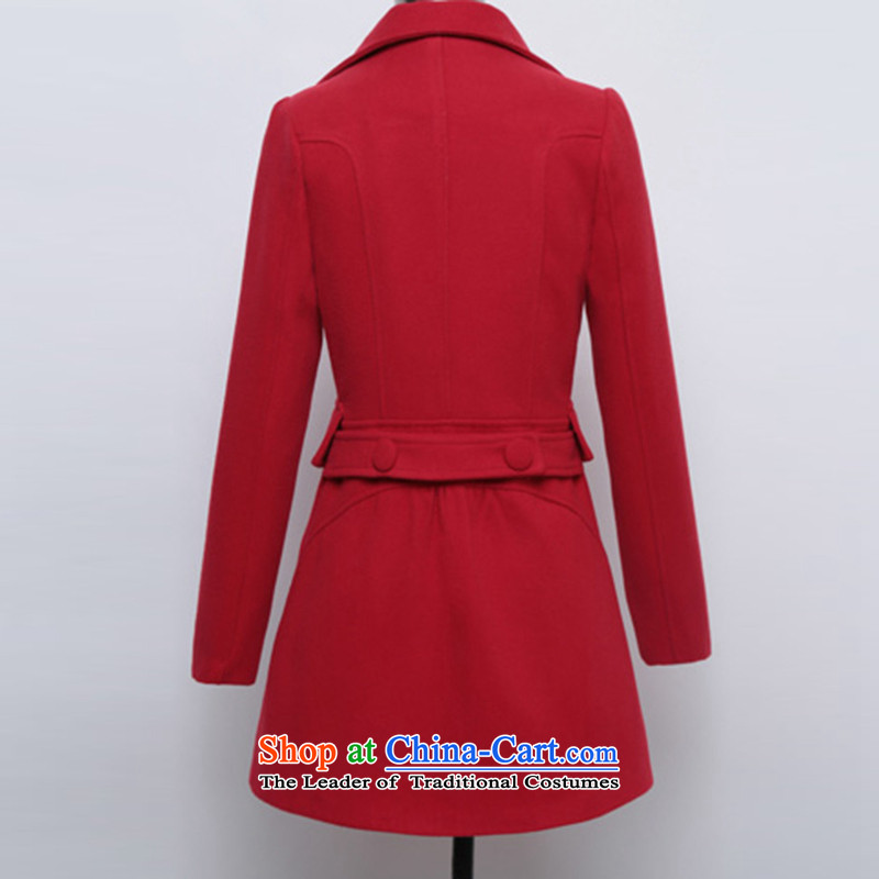 The Taliban Slobodan gross jacket female Korean? female in long wool coat (with? removable gross) Red , L, Taliban Slobodan (BANMILUO) , , , shopping on the Internet