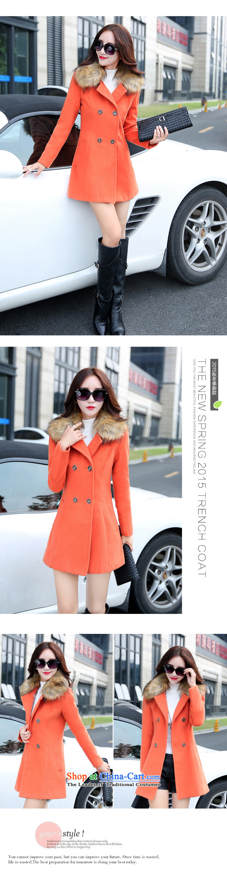 The ELISA 2015 autumn and winter new Korean Sau San video thin hair? girls jacket long hair for Sau San a wool coat women Connie orange M picture, prices, brand platters! The elections are supplied in the national character of distribution, so action, buy now enjoy more preferential! As soon as possible.