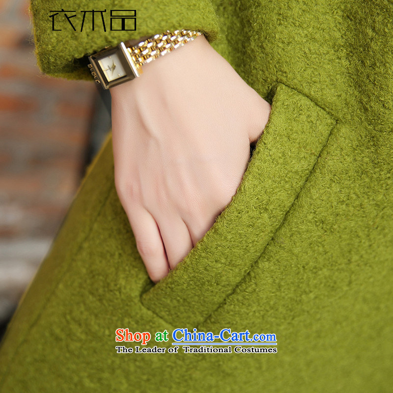 Yi Art 2015 autumn and winter new thick tether in long hair? jacket women Sau San Korean version of the long coats female green gross? , L, Yi Art , , , shopping on the Internet