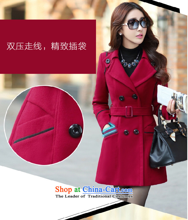 Yi Art 2015 autumn and winter new thick Sau San double-jacket female Korea gross? Edition long hair? coats female wine red L picture, prices, brand platters! The elections are supplied in the national character of distribution, so action, buy now enjoy more preferential! As soon as possible.