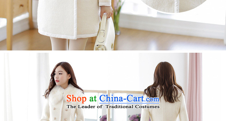 The Beth 2015 autumn and winter in new long hair? jacket double-sided a wool coat windbreaker female white XL Photo, prices, brand platters! The elections are supplied in the national character of distribution, so action, buy now enjoy more preferential! As soon as possible.