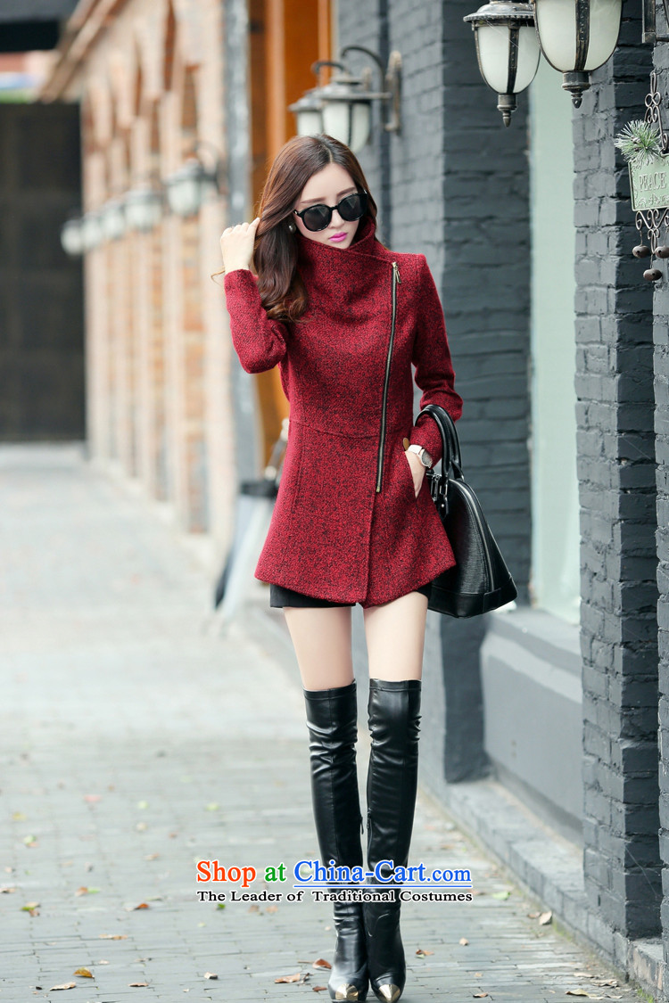 According to a 2015 autumn and winter clothing products new Korean lapel zipper wool rib cage so Sau San-coats temperament jacket video thin sweet windbreaker female red XL Photo, prices, brand platters! The elections are supplied in the national character of distribution, so action, buy now enjoy more preferential! As soon as possible.
