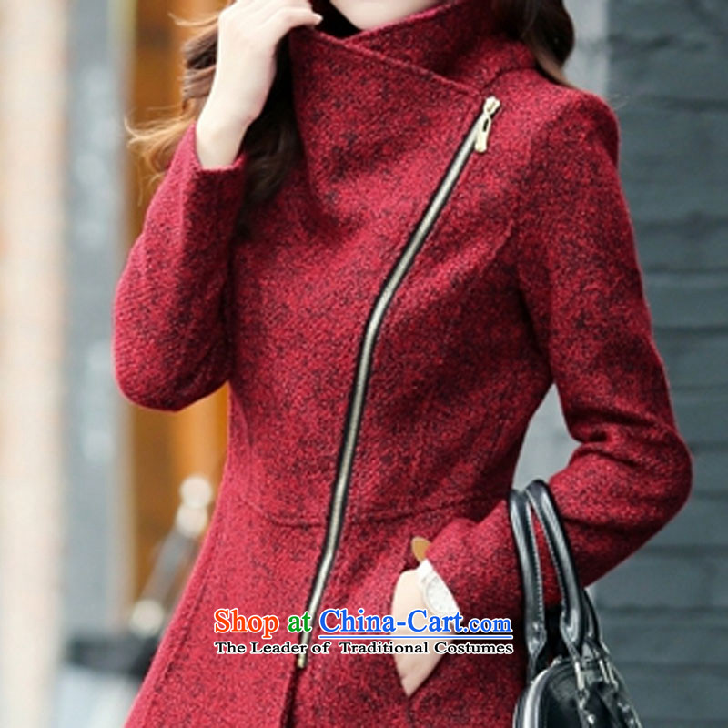 According to a 2015 autumn and winter clothing products new Korean lapel zipper wool rib cage so Sau San-coats temperament jacket video thin sweet windbreaker female red XL, according to the , , , and Yi shopping on the Internet