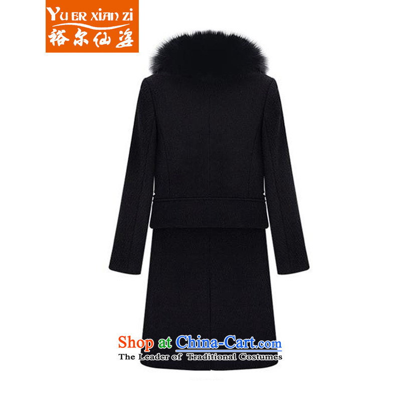 Yu-Sin-to increase women's code 2015 autumn and winter new thick mm thin wool is video     in the jacket gross for long-coats female black Connie 4XL recommends that you, Carol, 160-180 (yuerxianzi cents) , , , shopping on the Internet