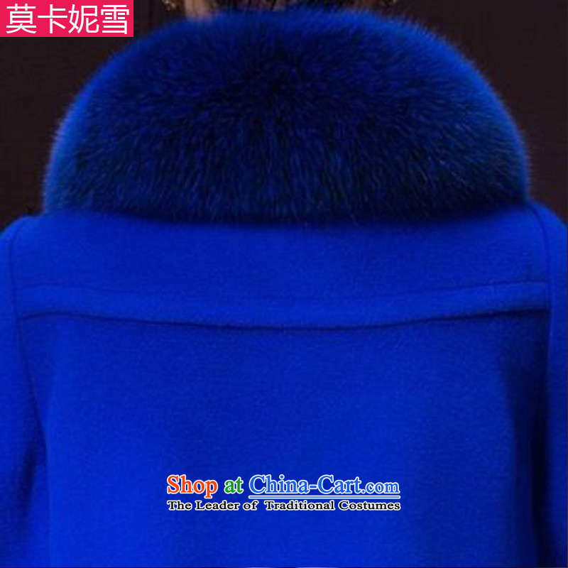Morcar Connie snow 2015 Fall/Winter Collections new cloak gross butted? long large blue coat XXL, gross? Mr Xue (mokanixue carne) , , , shopping on the Internet