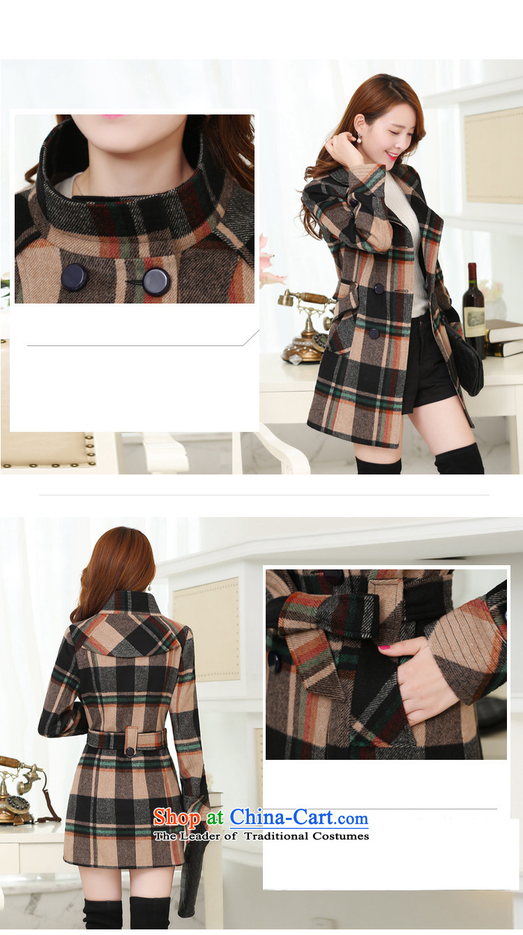The Champs Elysees Honey Love 2015 autumn and winter new Korean female jacket compartments gross? 