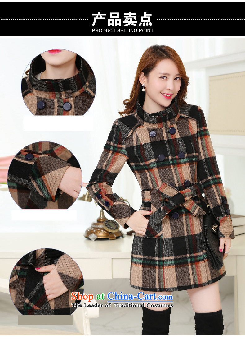 The Champs Elysees Honey Love 2015 autumn and winter new Korean female jacket compartments gross? 