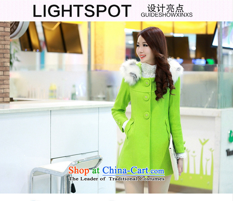 The Philippines poetry fun gross? autumn and winter coats women 2015 new Korean fashion Sau San wool coat girl in long?) gross neckties cap wind jacket green M picture, prices, brand platters! The elections are supplied in the national character of distribution, so action, buy now enjoy more preferential! As soon as possible.