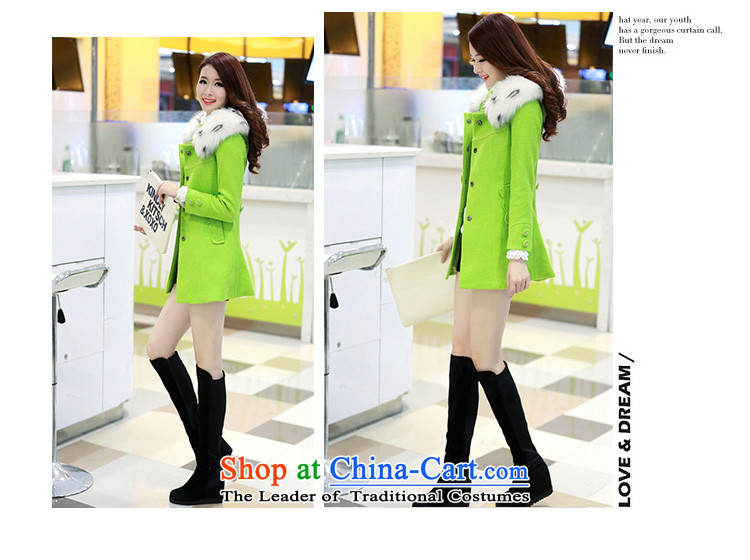 The Philippines poetry fun gross? autumn and winter coats women 2015 new Korean fashion Sau San wool coat girl in long?) gross neckties cap wind jacket green M picture, prices, brand platters! The elections are supplied in the national character of distribution, so action, buy now enjoy more preferential! As soon as possible.