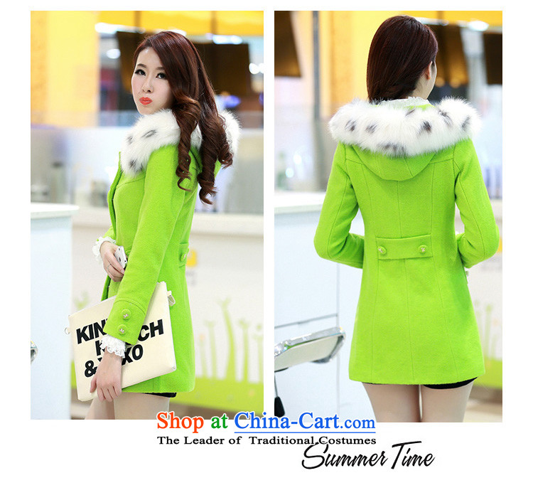 The Philippines poetry fun gross? autumn and winter coats women 2015 new Korean fashion Sau San wool coat girl in long?) gross neckties cap wind jacket green M picture, prices, brand platters! The elections are supplied in the national character of distribution, so action, buy now enjoy more preferential! As soon as possible.