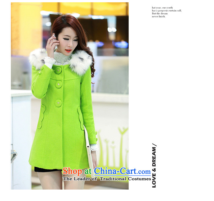 The Philippines poetry fun gross? autumn and winter coats women 2015 new Korean fashion Sau San wool coat girl in long?) gross neckties cap wind jacket green M picture, prices, brand platters! The elections are supplied in the national character of distribution, so action, buy now enjoy more preferential! As soon as possible.