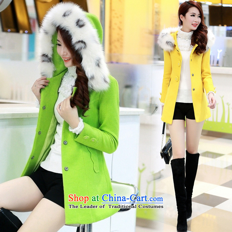 The Philippines poetry fun gross? autumn and winter coats women 2015 new Korean fashion Sau San wool coat girl in long?) gross neckties cap wind jacket green M picture, prices, brand platters! The elections are supplied in the national character of distribution, so action, buy now enjoy more preferential! As soon as possible.