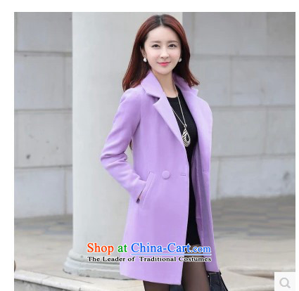 Cruise in the autumn and winter 2015 advanced new Europe, in long minimalist OL N380 gross Sau San? coats violet XL Photo, prices, brand platters! The elections are supplied in the national character of distribution, so action, buy now enjoy more preferential! As soon as possible.