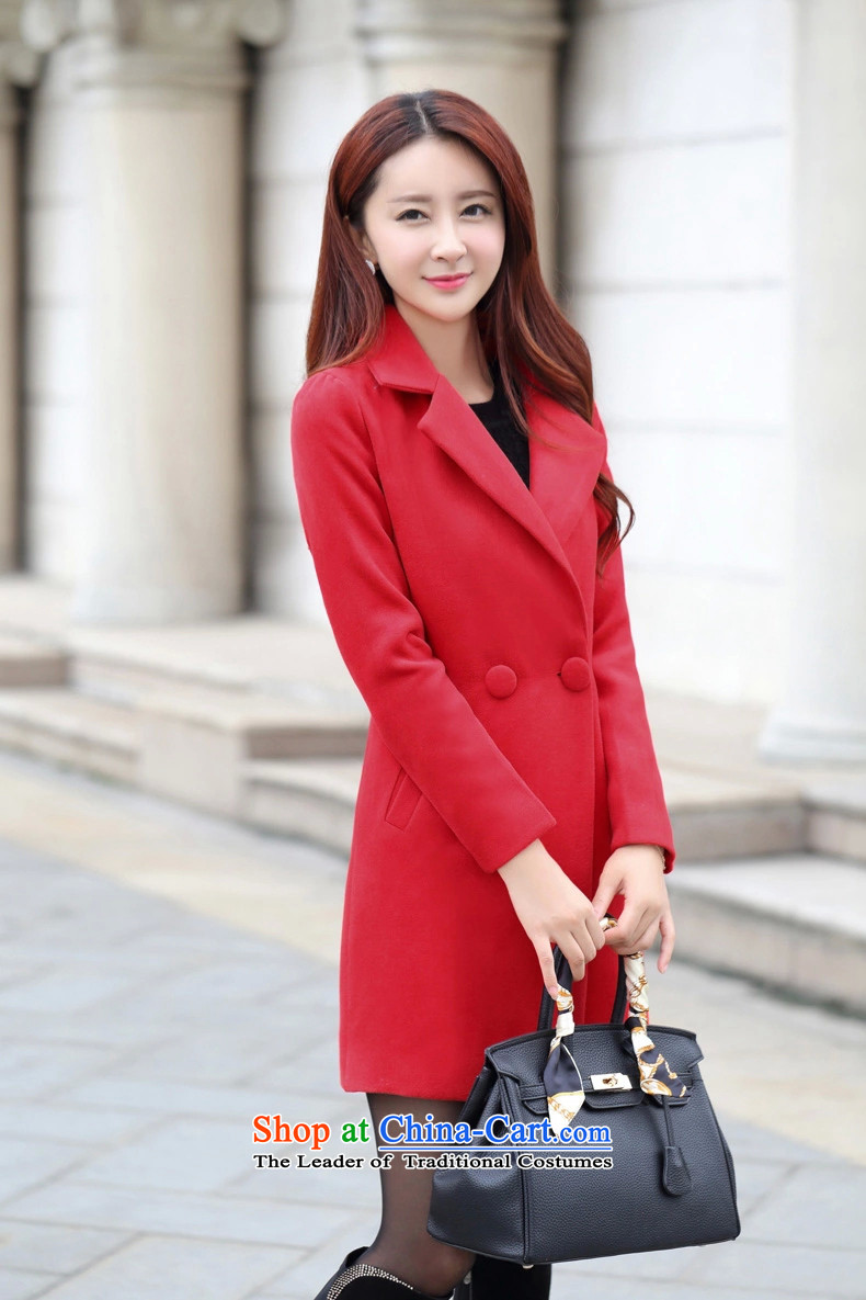 Cruise in the autumn and winter 2015 advanced new Europe, in long minimalist OL N380 gross Sau San? coats violet XL Photo, prices, brand platters! The elections are supplied in the national character of distribution, so action, buy now enjoy more preferential! As soon as possible.