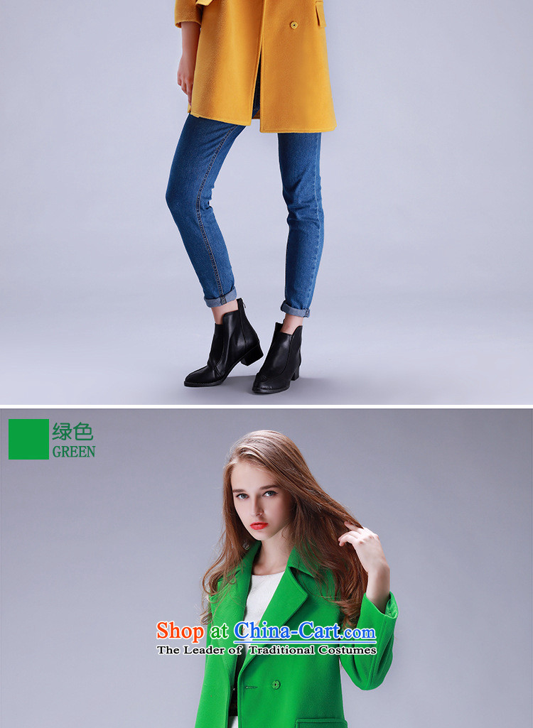 Love is the 2015 autumn and winter Gigi Lai new ladies hair? Jacket Korean fashion in the long, thin graphics lapel single row clip hair? a jacket coat female green XL Photo, prices, brand platters! The elections are supplied in the national character of distribution, so action, buy now enjoy more preferential! As soon as possible.