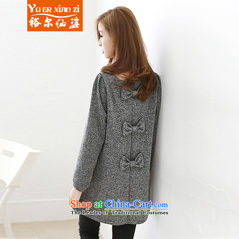 Yu-Sin-to increase women's code 2015 autumn and winter new fat mm thin in the Korean version of Liberal Women clothes, forming the sweater dresses 191 Gray 4XL recommends that you, Carol, 160-180 (yuerxianzi cents) , , , shopping on the Internet